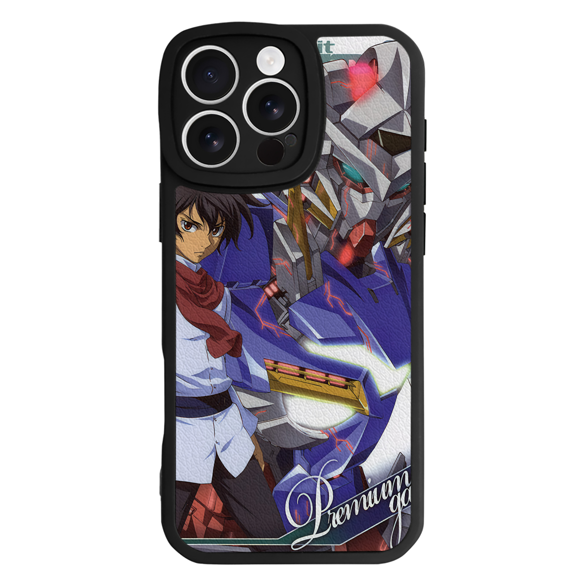 （画像用） 機動戦士ガンダム Mobile Suit Gundam 【iPhone 16シリーズ対応】シリコンスマホケース（レザー調） 材質：シリコン